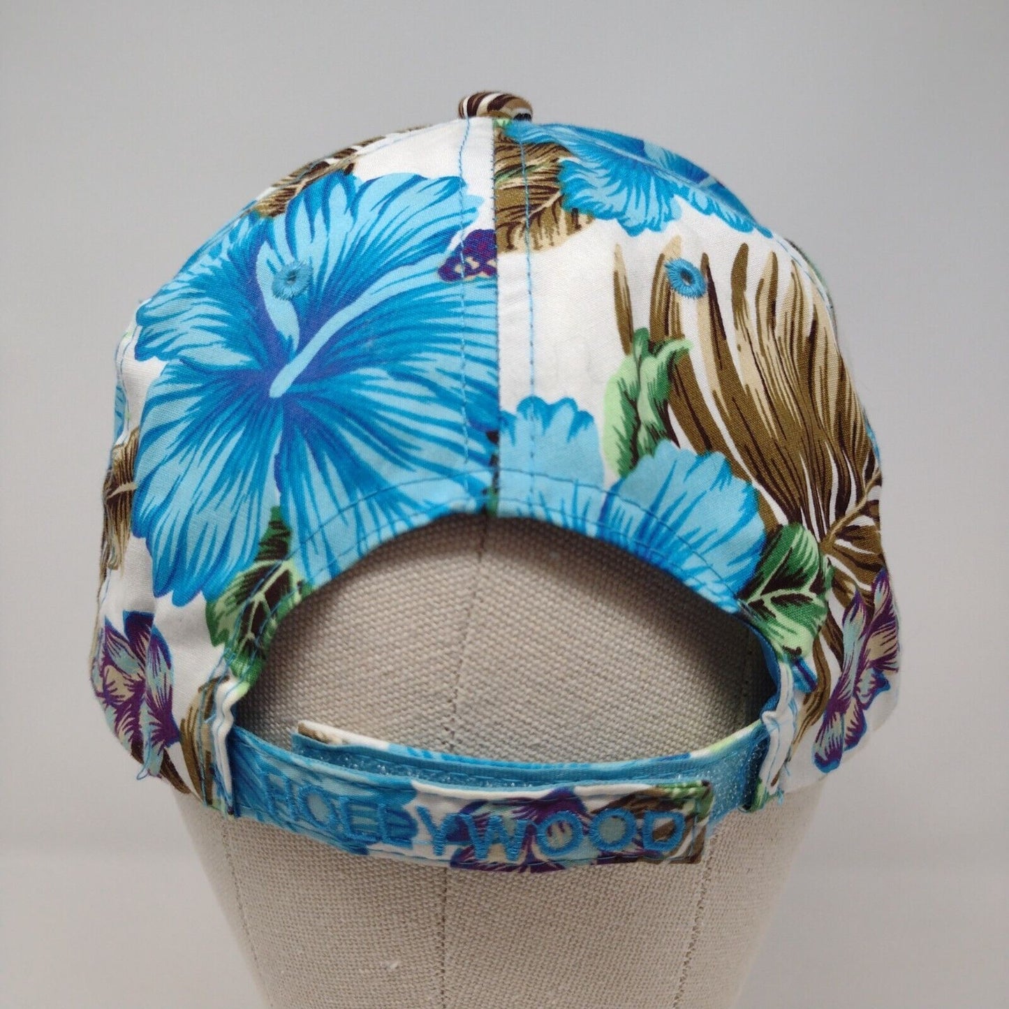 Hollywood Strapback Hat Multicolor OSFA Floral Hawaiian Embroidered