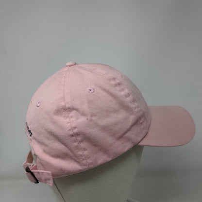 Vineyard Vines Whale Slideback Hat Pink One Size Solid Embroidered
