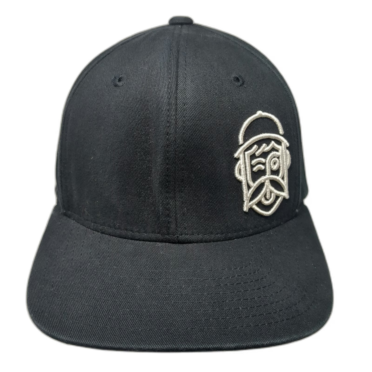 Loose Screw Beer Co Snapback Hat Black One Size Beard Logo Flat Brim Brewery Tag
