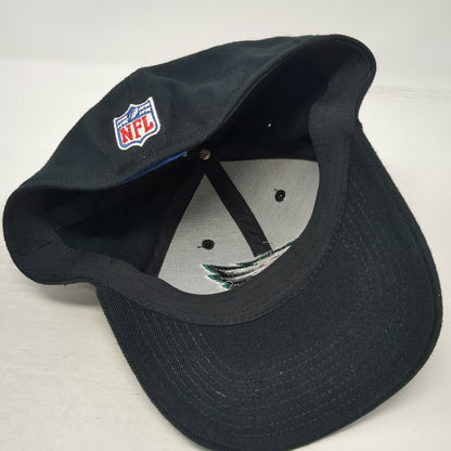 Philadelphia Eagles NFL Reebok Cap Black M Embroidered Logo Stretch Fit Hat