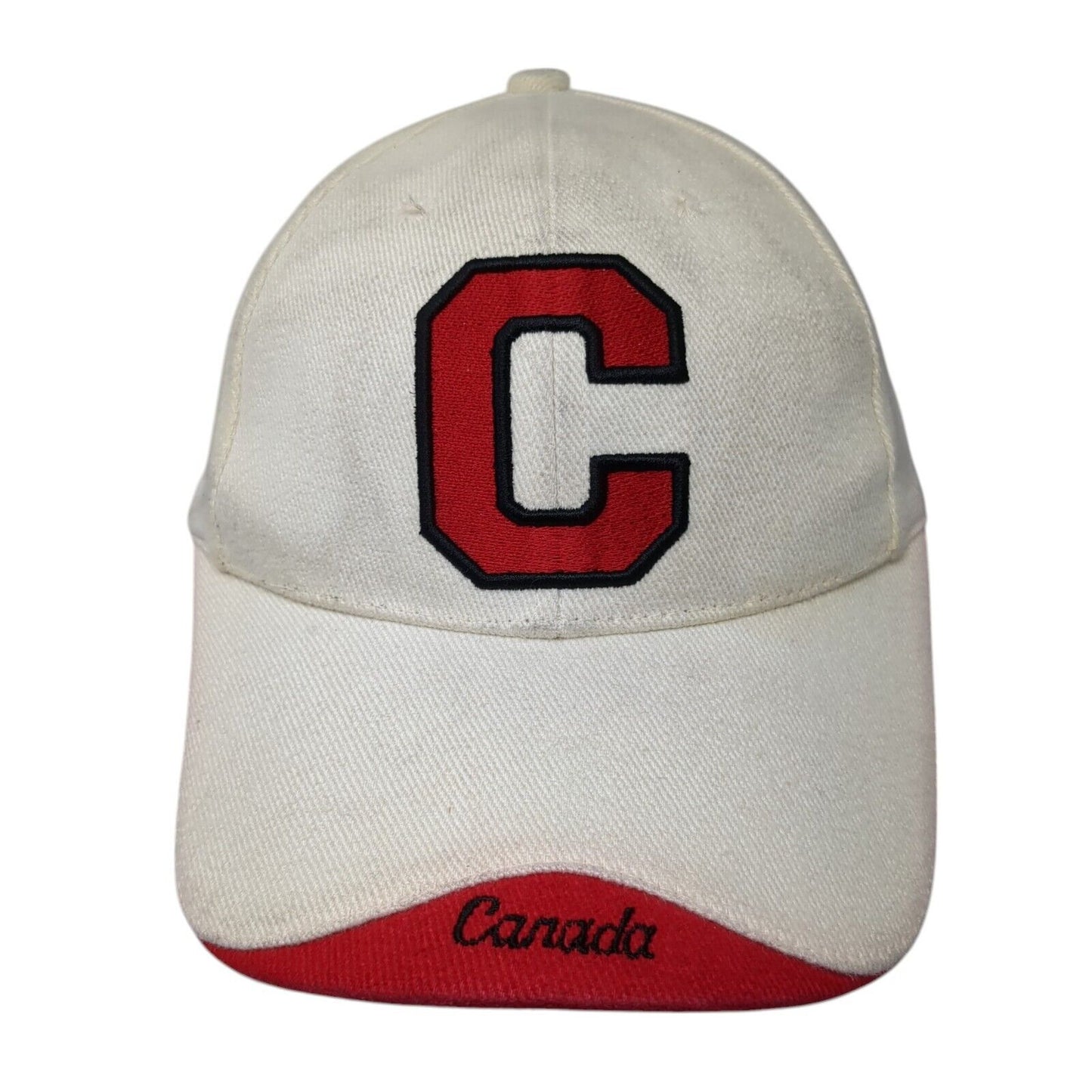 Letter C Canada Strapback Hat Tan One Size Adjustable Pacific Ports