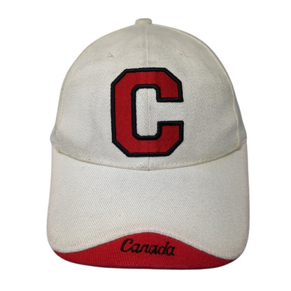 Letter C Canada Strapback Hat Tan One Size Adjustable Pacific Ports