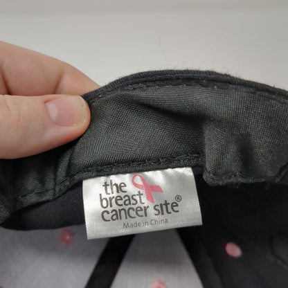 Pink Ribbon Slideback Hat Black One Size The Breast Cancer Site 6 Panel