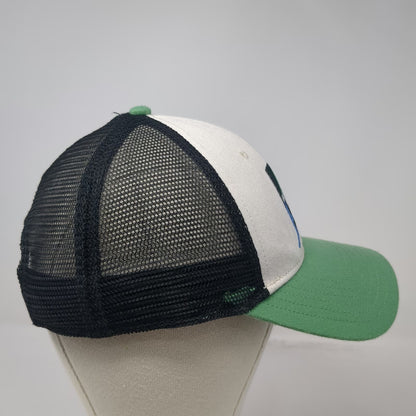 The North Face Trucker Hat Green One Size Mesh Back Embroidered Mountain Logo