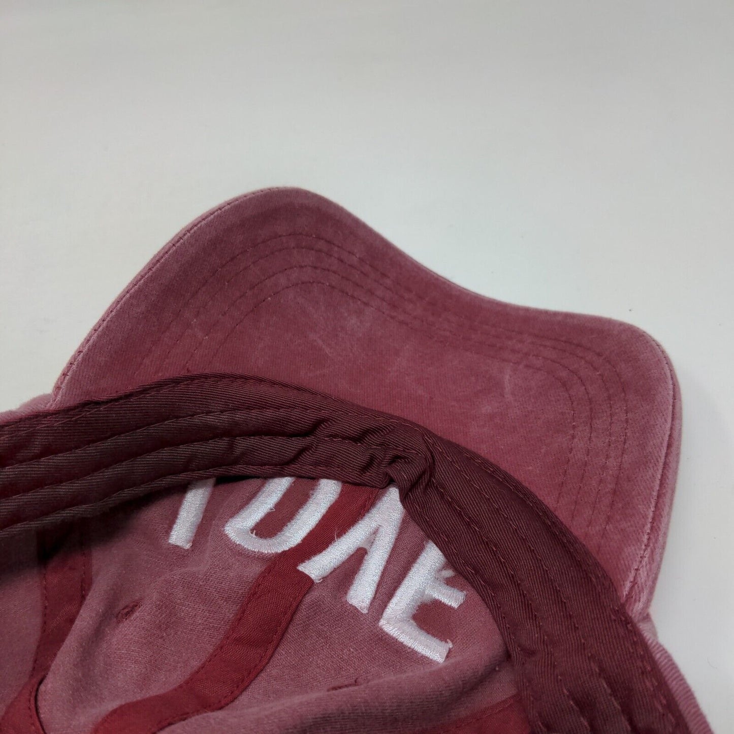 Love Slideback Hat Red One Size Embroidered Adjustable Vent Holes