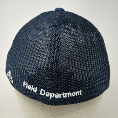 Pacific Headwear Baseball Cap Blue 7 3/8 Mesh Back Fitted Simplot Field Hat