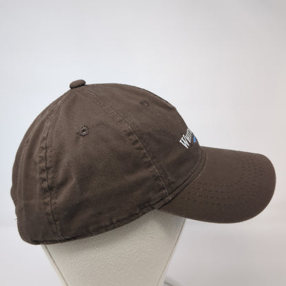 White Hole Resort Slideback Hat Brown One Size Adjustable Outdoor Cap