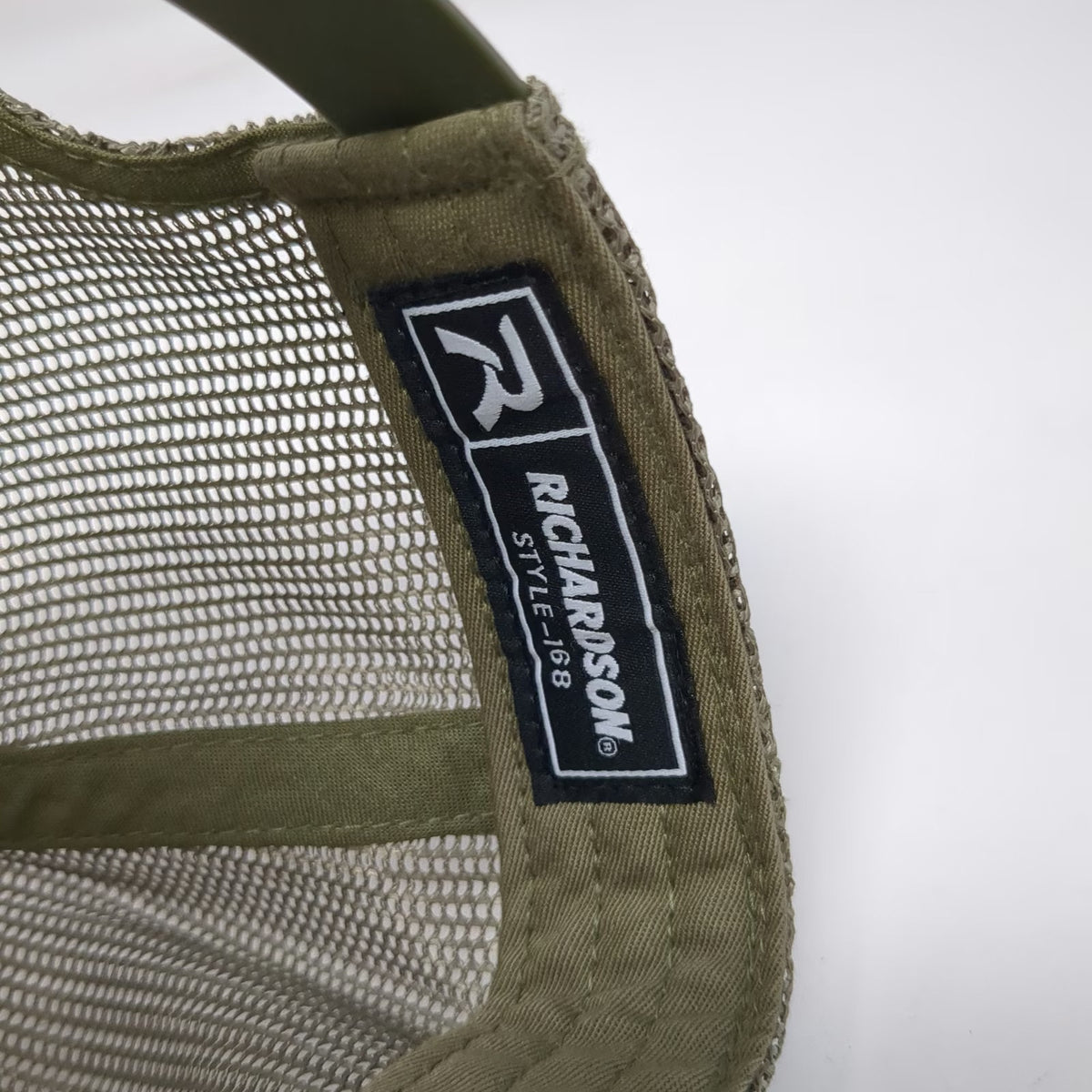 Richardson Trucker Hat Beige Green One Size 7 Panel Churchill Equipment Horse