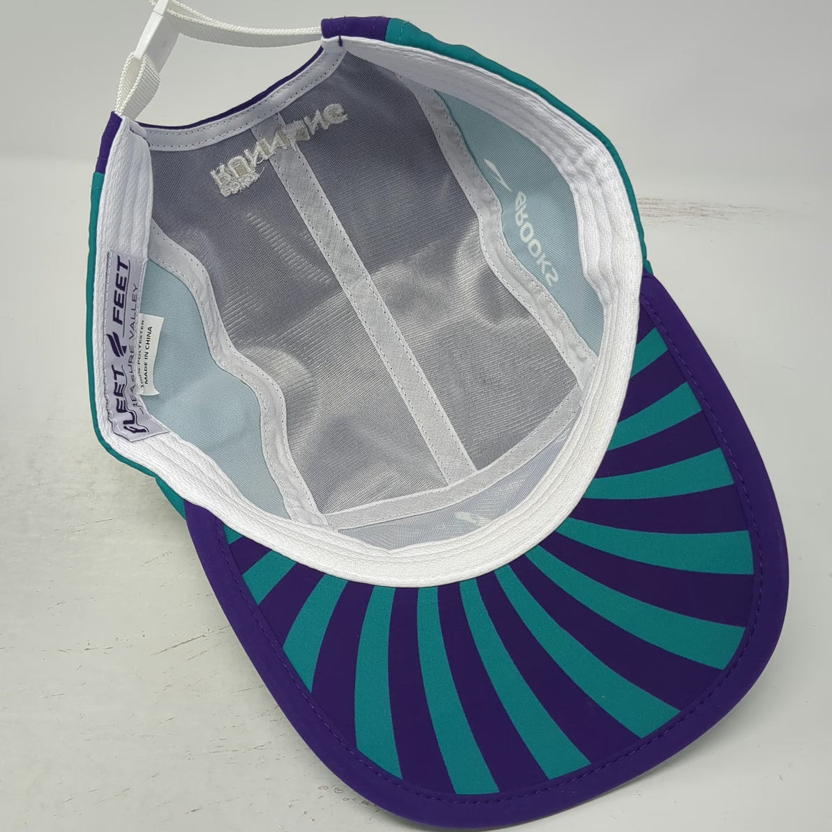 Fleet Feet 5 Panel Purple One Size Boise Greenbelt Relays Brooks Strapback Hat
