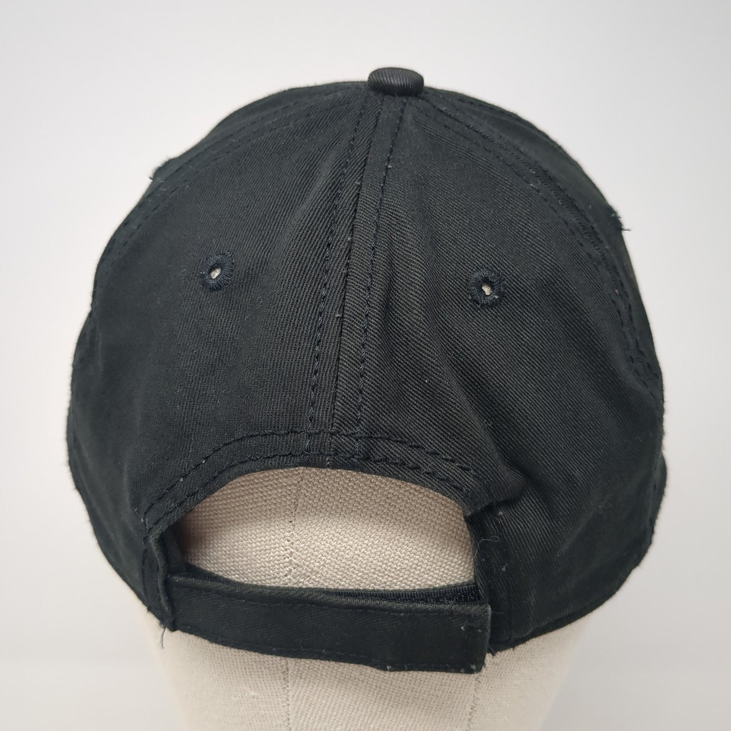 Budweiser Strapback Hat Black One Size Embroidered Adjustable 6 Panel