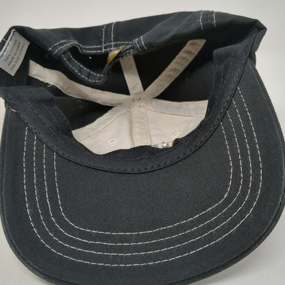 Black Baseball Cap OSFM Adjustable Hat Cor-Avent Incorporated Contrast Stitch