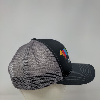 Pioneers by Nature Dairy West Snapback Trucker Hat Black One Size Richardson