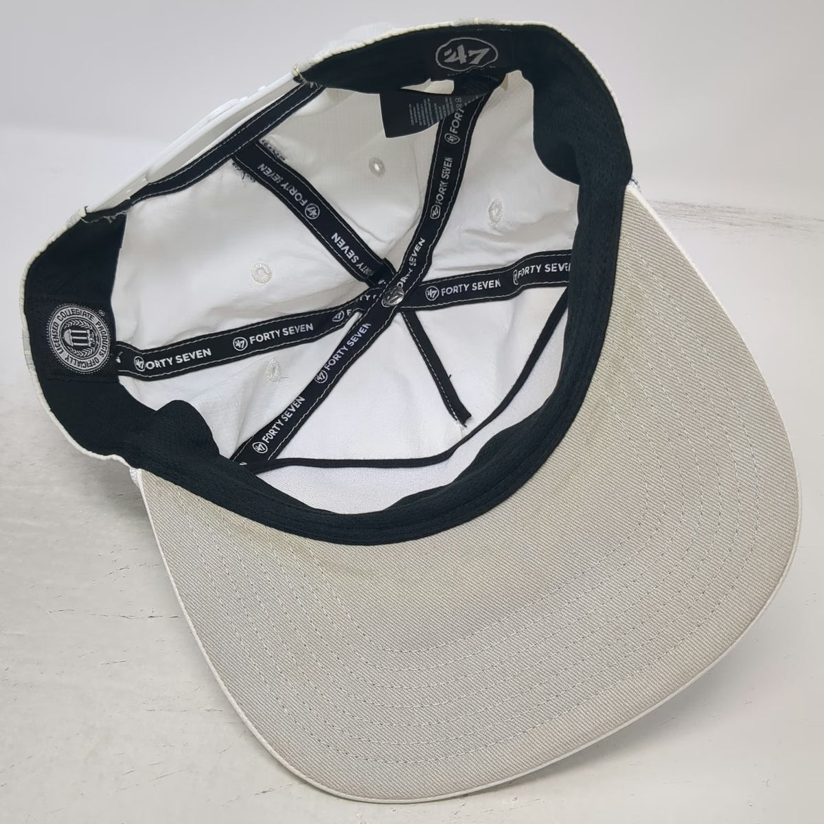 '47 North Carolina Tar Heels NCAA 5 Panel White One Size Snapback Rope Hat