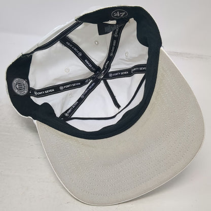 '47 North Carolina Tar Heels NCAA 5 Panel White One Size Snapback Rope Hat