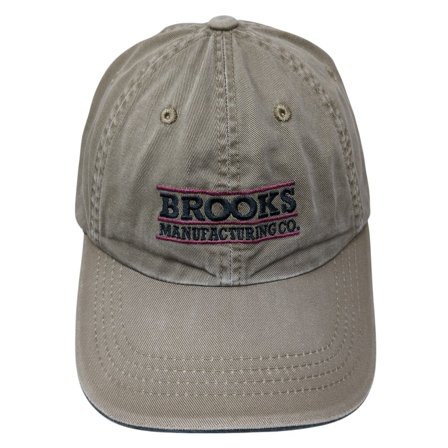 Brooks Manufacturing Co. Strapback Hat Tan One Size Port Authority