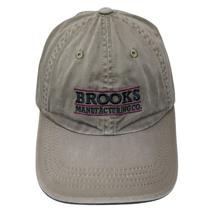 Brooks Manufacturing Co. Strapback Hat Tan One Size Port Authority