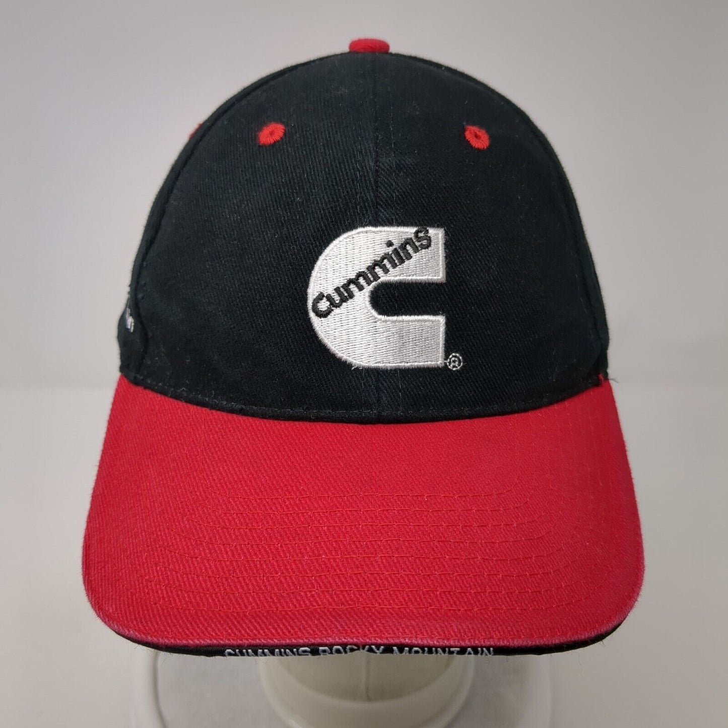 Cummins Rocky Mountain Strapback Hat Black One Size Adjustable 6 Panel