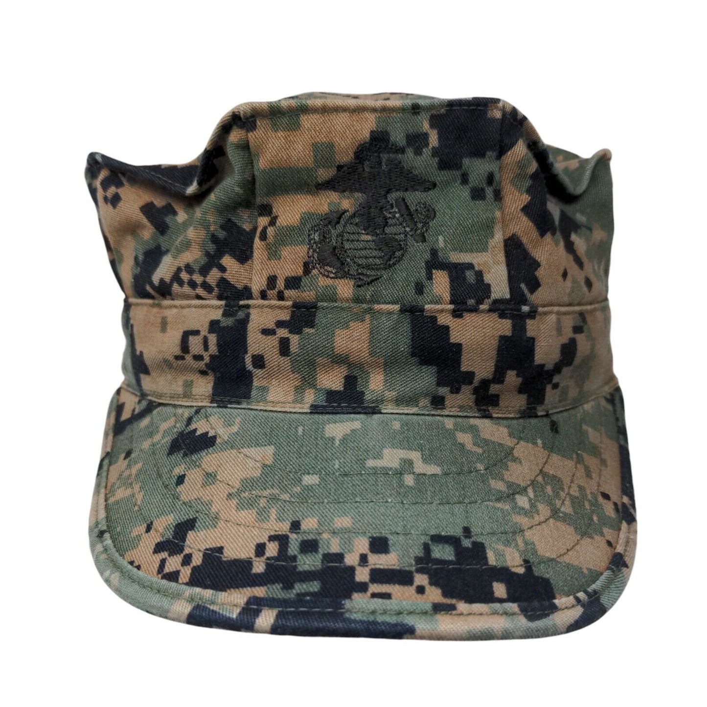 US Marine Corps Fitted Cadet Army Cap Hat Camo One Size Embroidered