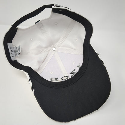 IZOD Slideback Hat White One Size Adjustable Embroidered 6 Panel
