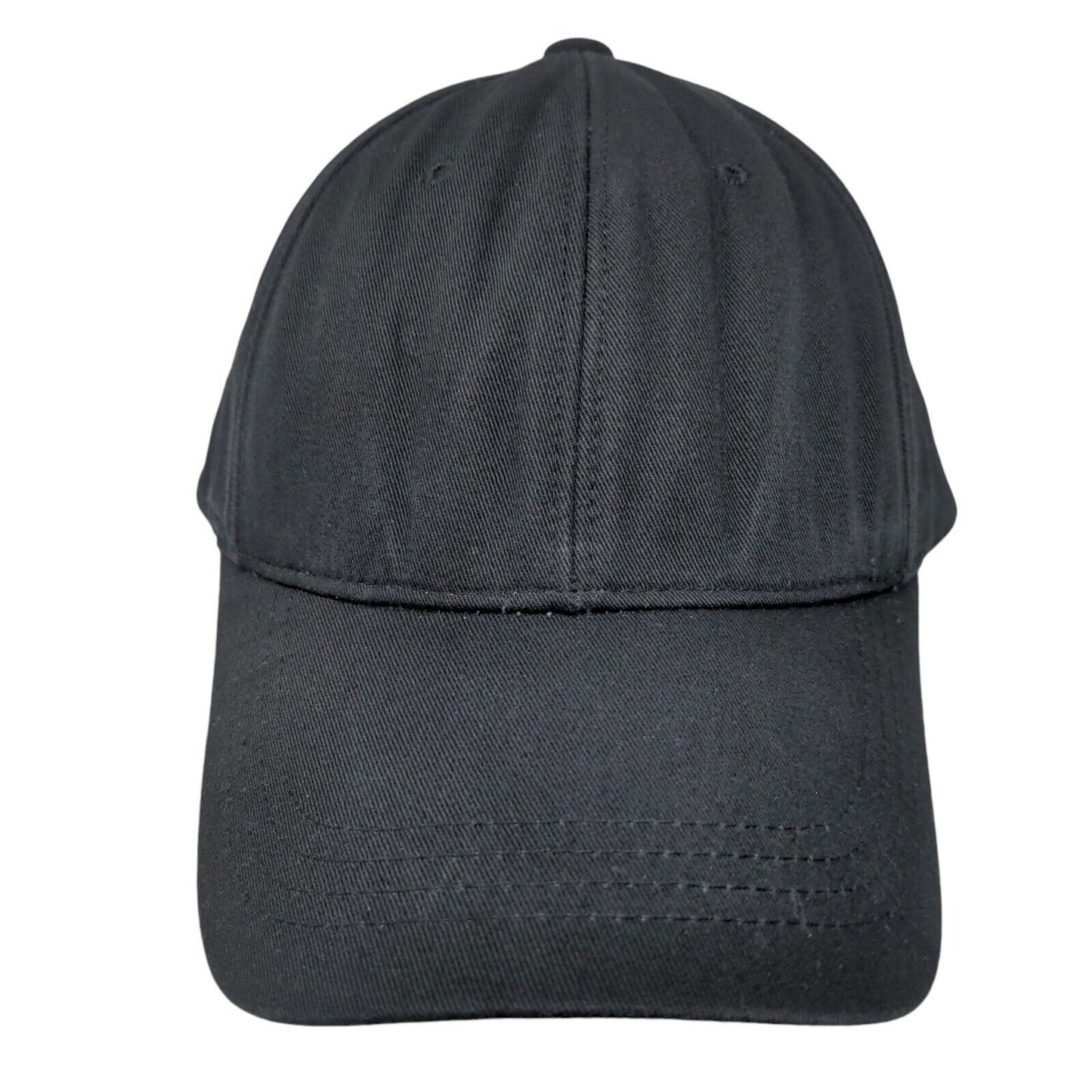 I Am Cap Slideback Hat Black XL Adjustable 6 Panel Solid Blank