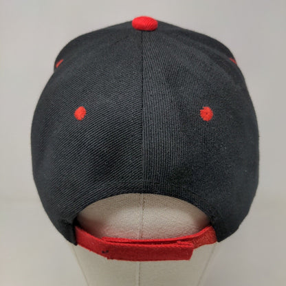 Unbranded Boy's Strapback Hat Black Red Graphic Logo Adjustable