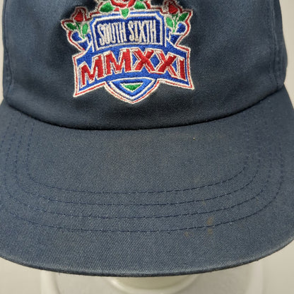 South Sixth 5 Panel Blue One Size Hat MMXXI 2021 Rose Snapback Embroidered