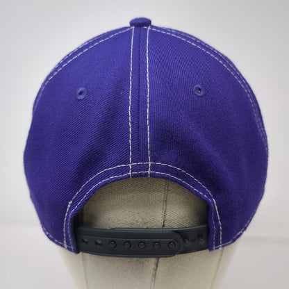 New Era Minnesota Vikings NFL Purple Snapback Hat One Size 9FORTY Black Brim