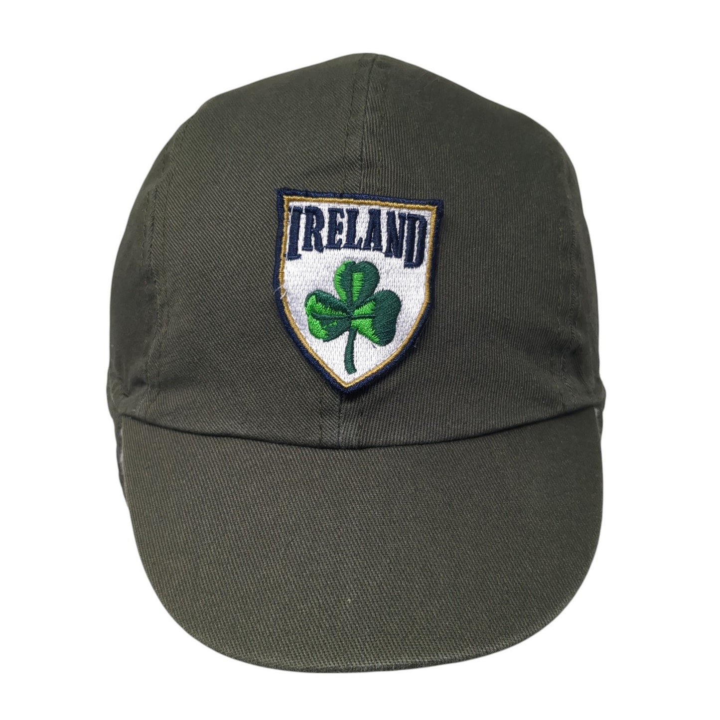 Ireland Shamrock Fitted Trapper Hat Green One Size Faux Fur Lined