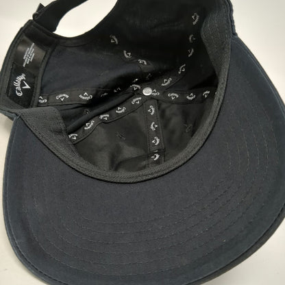 Callaway Baseball Cap Black One Size Strapback Cotton Golf Logo Embroidered Hat