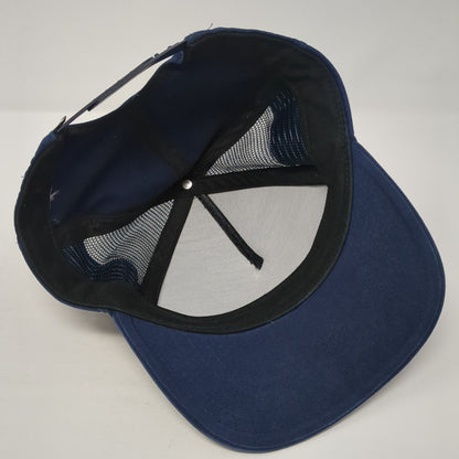 Vans Patch Snapback Hat Blue One Size Adjustable Mesh Trim Outdoor