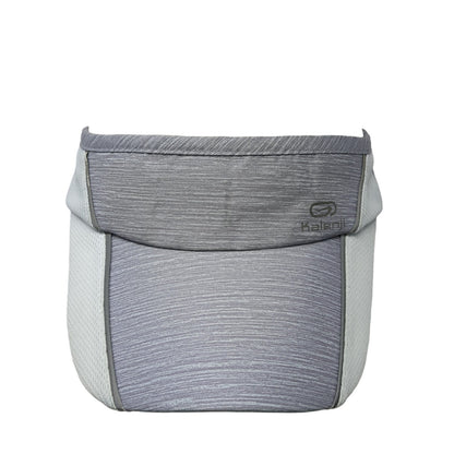 Kalenji Strapback Sun Visor Hat Gray One Size Adjustable Outdoor