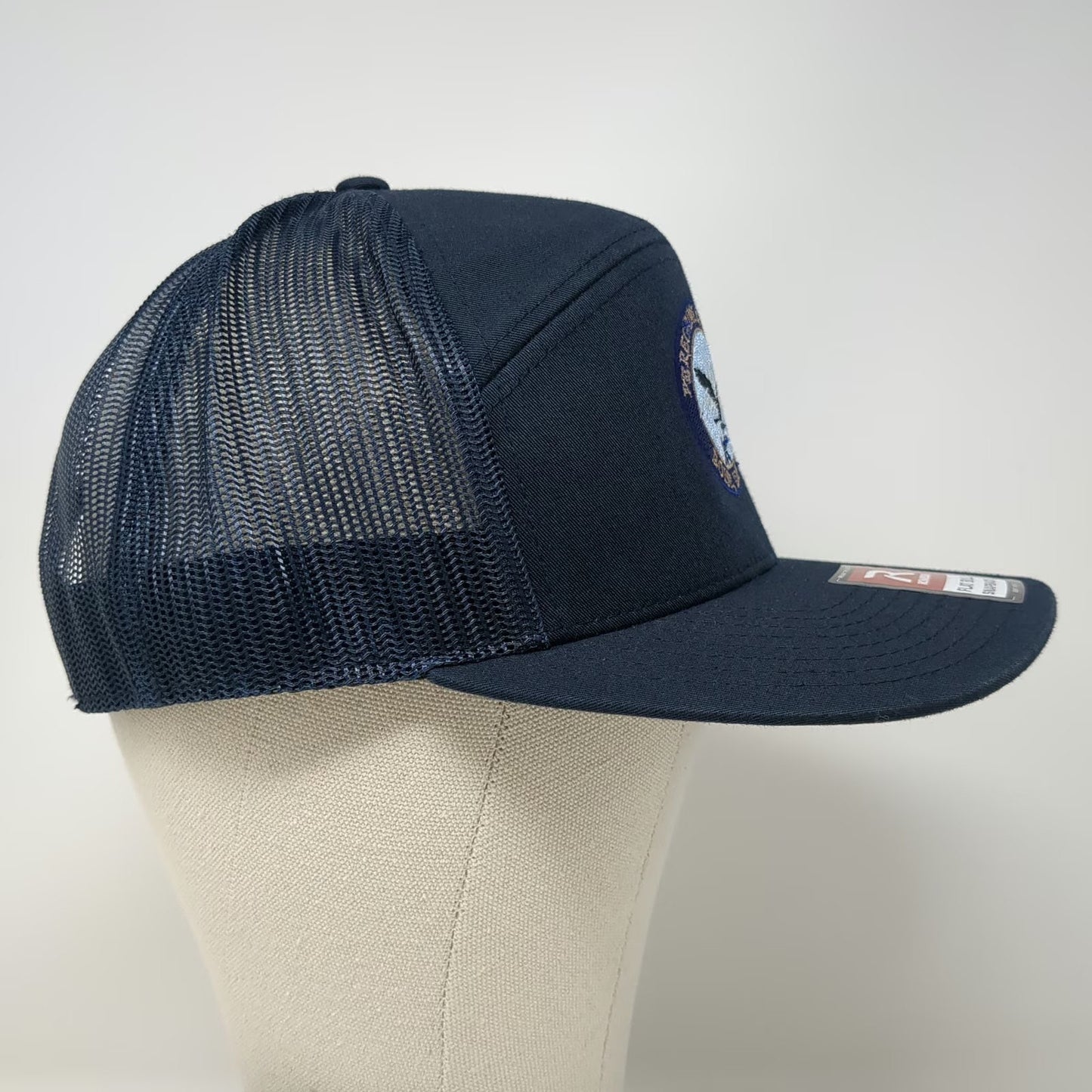 Richardson 5 Panel Blue One Size Hat Peregrine Squadron Boise Idaho Flat Bill