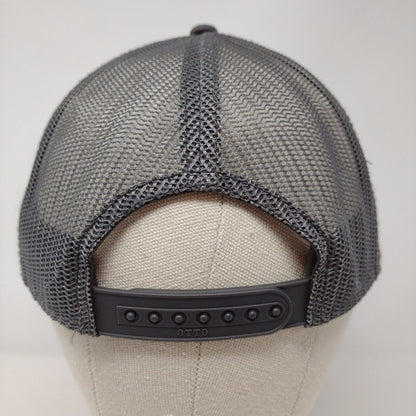Idaho Army National Guard Snapback Trucker Hat Gray OSFM Mesh Back Otto