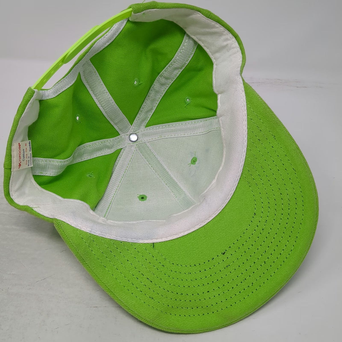 Yupoong Snapback Green One Size Hat NJ Dept Health Smoking Don't Get Sucked In
