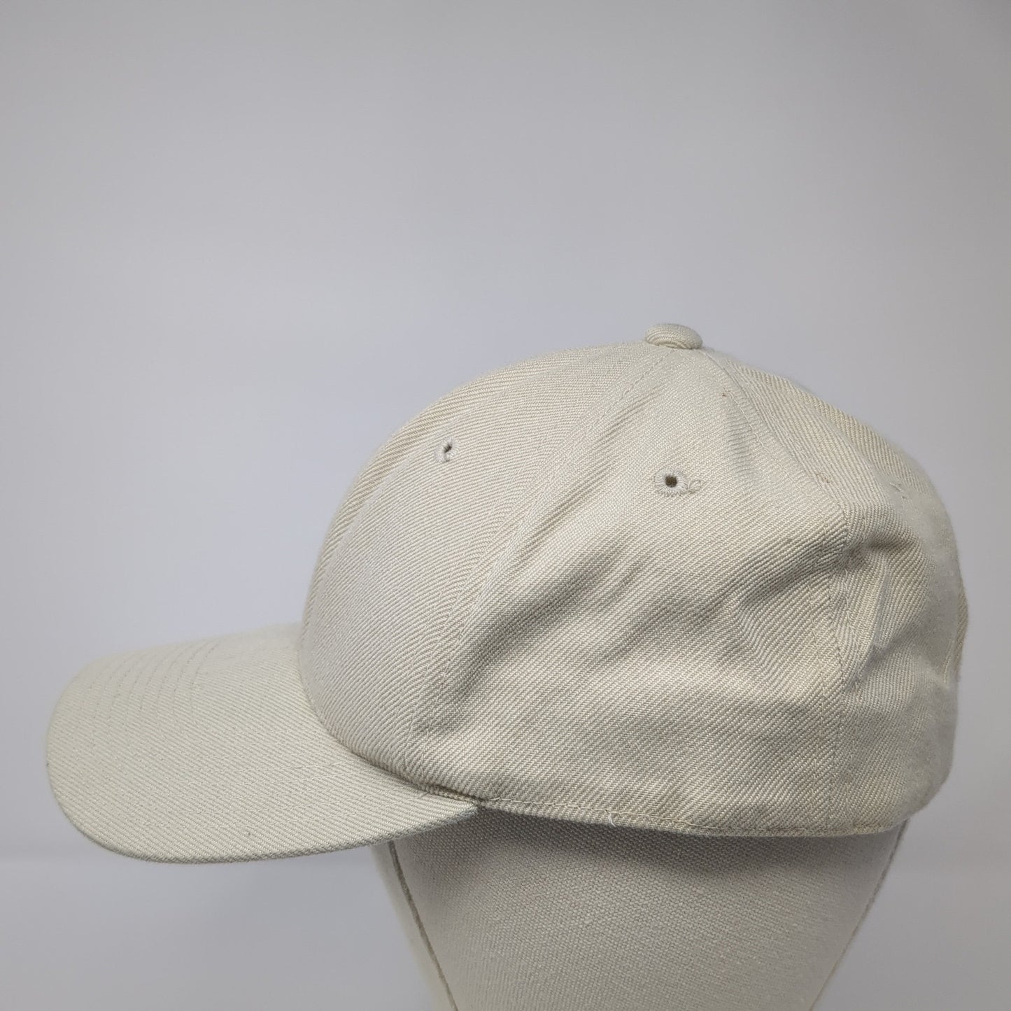 Top Of The World Fitted Baseball Cap Beige 7 1/4 Lightweight Vented Holes Blank
