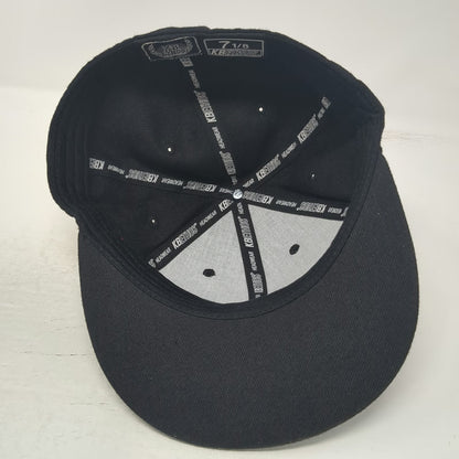 KB Ethos Baseball Cap Black 7 1/8 JB Auto Glass Fitted Embroidered Logo Hat