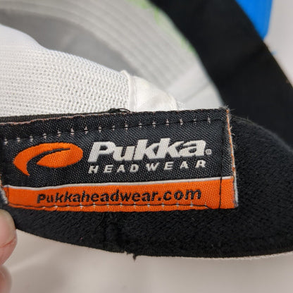 SpurWing The Club Fitted Mesh Back Trucker Hat Blue L/XL A-Flex Pukka