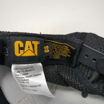 Caterpillar Trucker Hat Gray Black One Size Mesh Back Flexfit Snapback Workwear