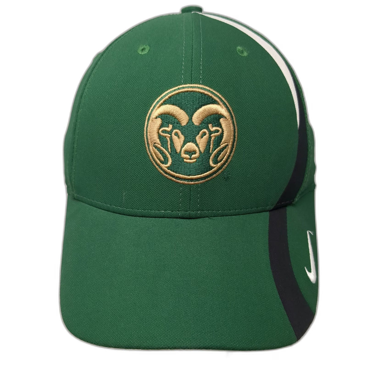 Nike Colorado State Rams NCAA Green Gold One Size Cap Dri-Fit Legacy 91 Logo Hat
