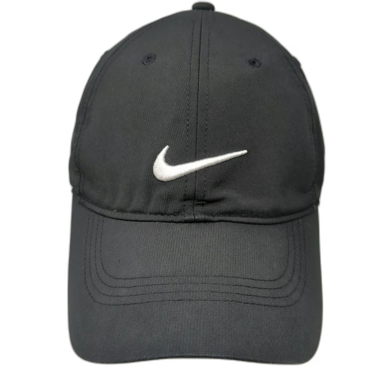 Nike Baseball Cap Black One Size Dri-Fit Legacy91 Strapback Hat Swoosh Logo