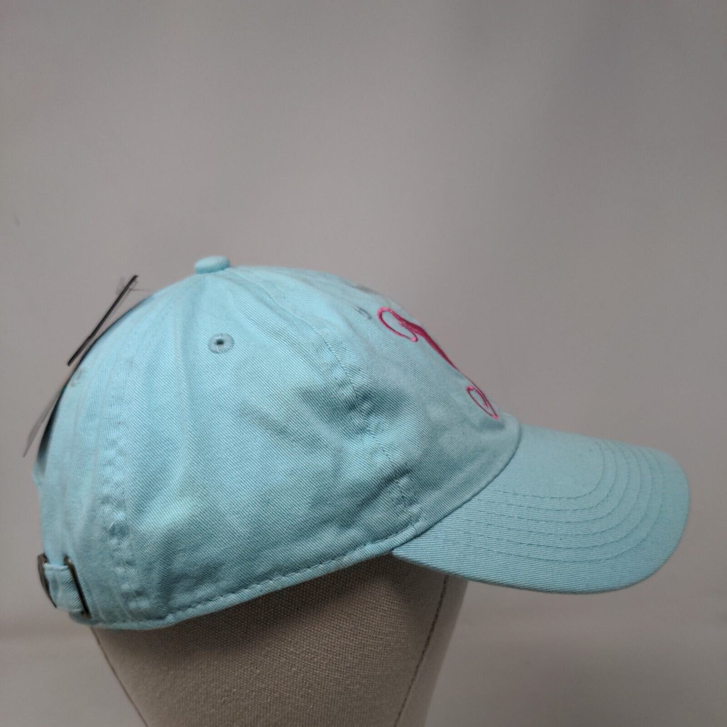 M Slideback Hat Blue OSFA Embroidered Letter Newhattan W/Tags