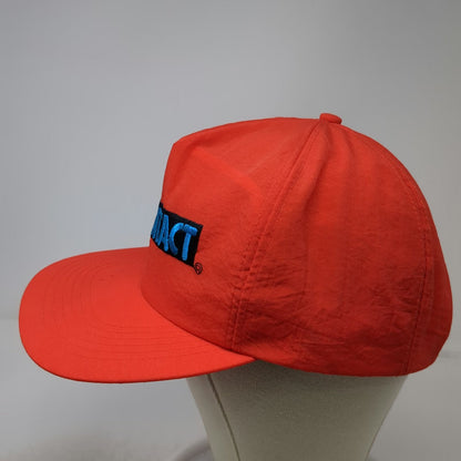 3-2-1 Contact 5 Panel Red Hat Nylon Snapback TV Show Embroidered Logo Vintage