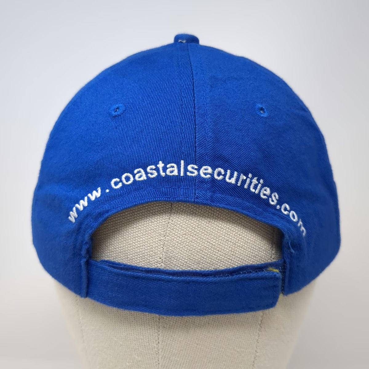 Kati Baseball Cap Blue White One Size Coastal Securities Strapback Hat Corporate
