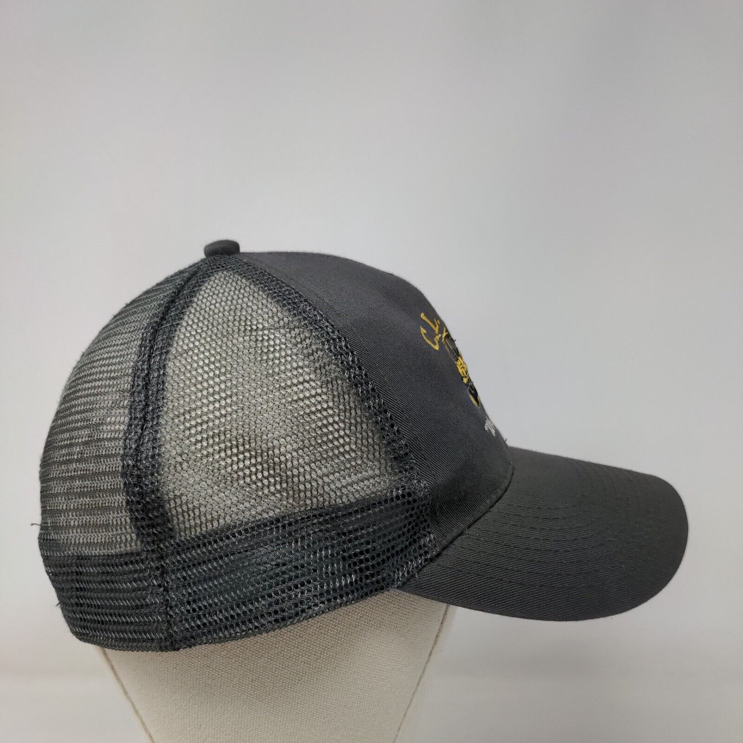 C.L. Boyd We Dig America Snapback Mesh Back Trucker Hat Gray OSFM Otto