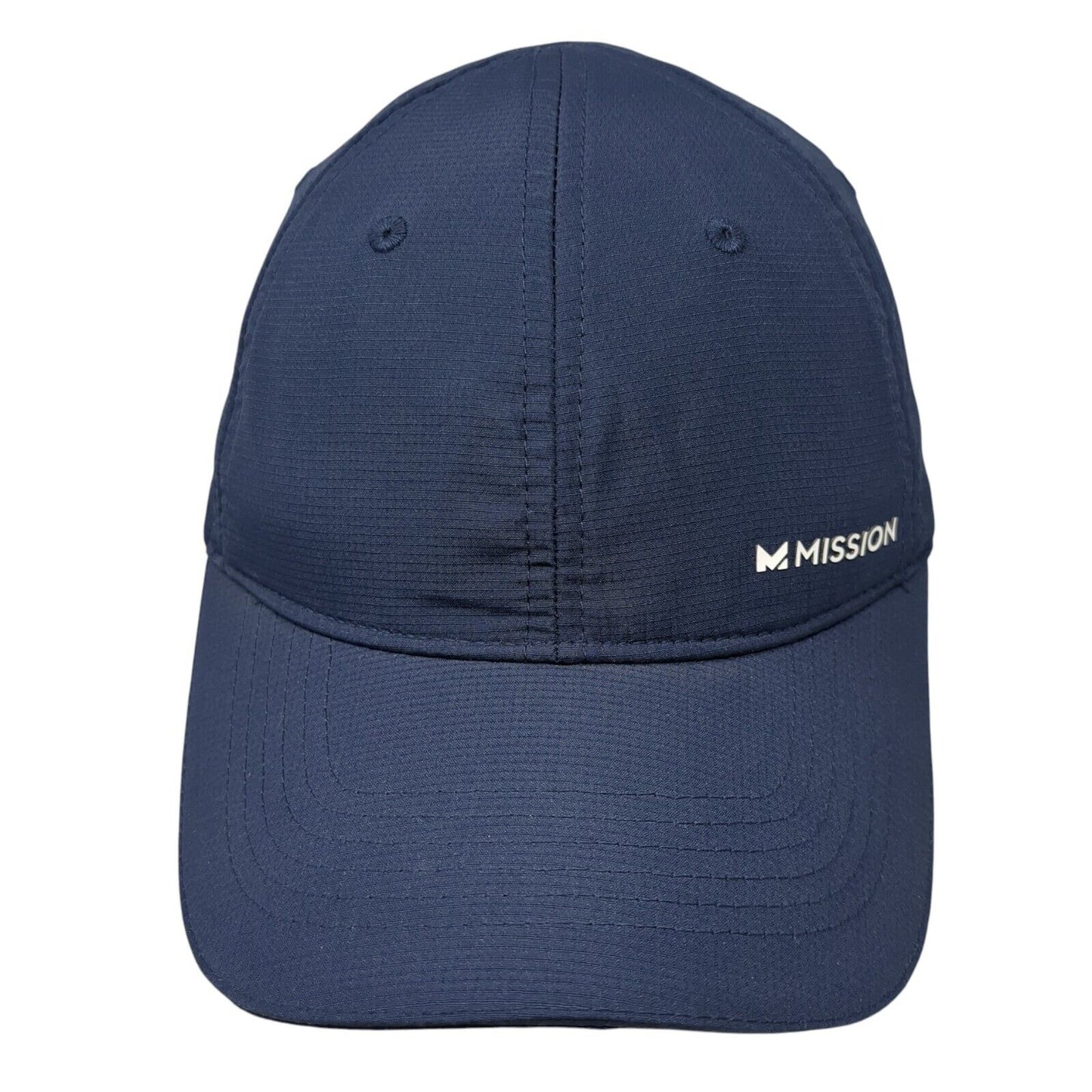 Mission Strapback Hat Blue One Size Adjustable Active Outdoor 6 Panel