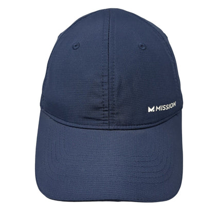 Mission Strapback Hat Blue One Size Adjustable Active Outdoor 6 Panel