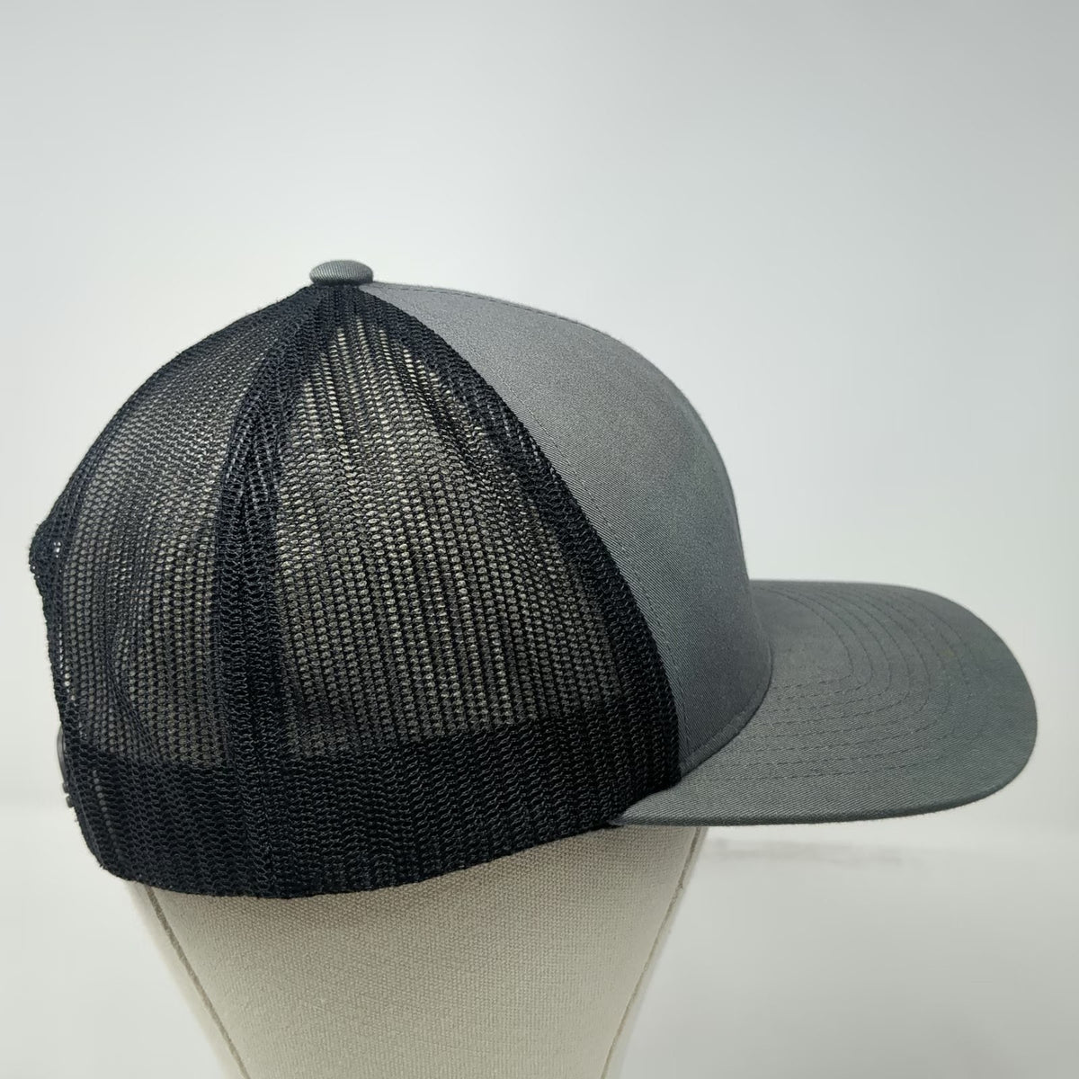 Pacific Headwear Trucker Hat Gray One Size Western Trailers Mesh Back Snapback