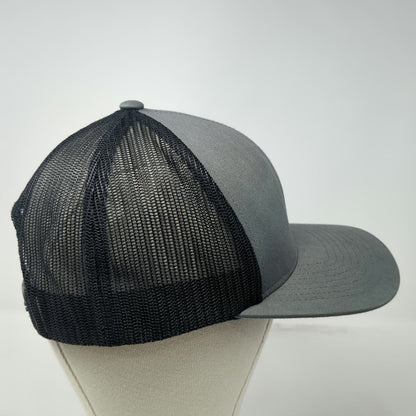Pacific Headwear Trucker Hat Gray One Size Western Trailers Mesh Back Snapback