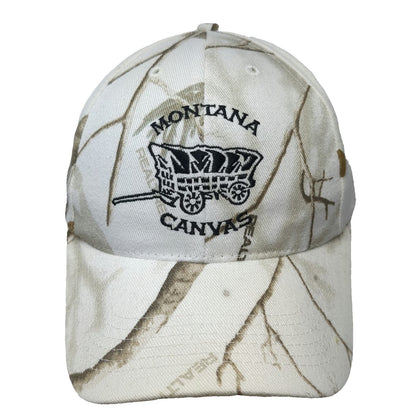 Graffiti Montana Canvas Wagon Hat Baseball Cap White Brown OSFM Realtree Camo