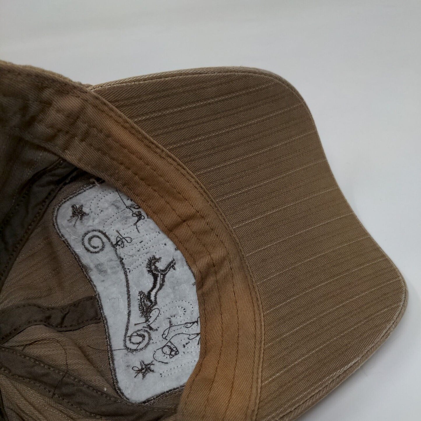 Cowgirl Bling Strapback Hat Tan OSFA Adjustable Vent Holes Western